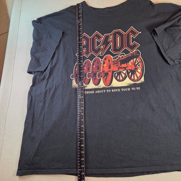 AC/DC Tour Shirt 4XL For Those About to Rock 81-82 Graphic Tee Black - Picture 5 of 8